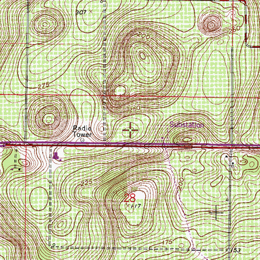 Topographic Map of Clermont Water Tower, FL