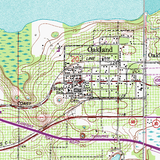 Topographic Map of Saint Paul Missionary Baptist Church, FL