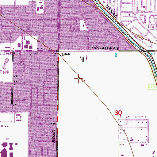 Topographic Map of Fuller Ranch, AZ