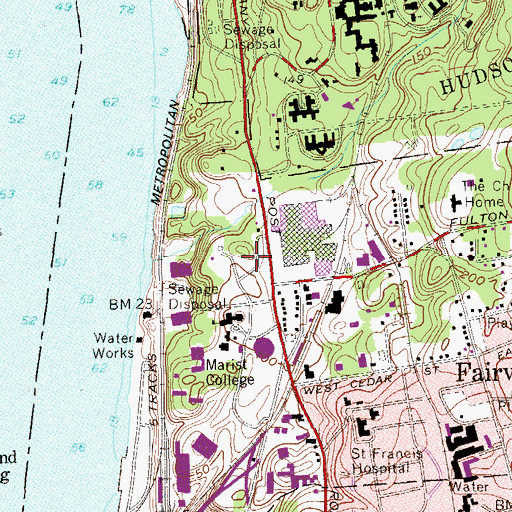 Topographic Map of Margaret M And Charles H Dyson Center, NY