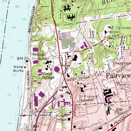 Topographic Map of Steel Plant Art Studios, NY