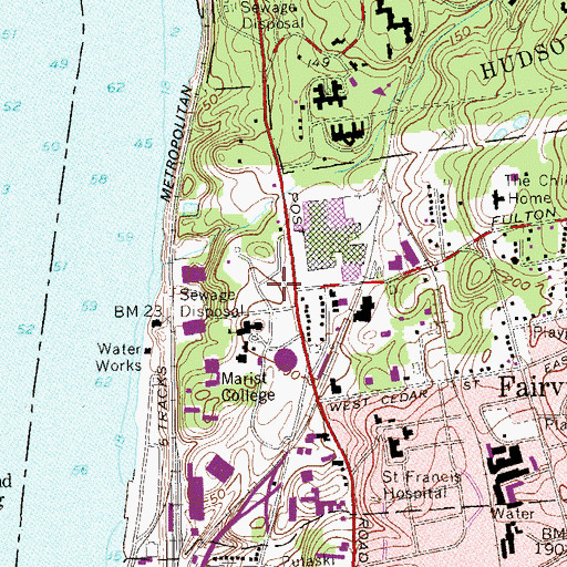 Topographic Map of Lowell Thomas Communications Center, NY