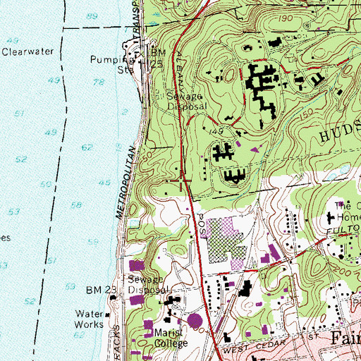 Topographic Map of Saint Ann's Hermitage, NY