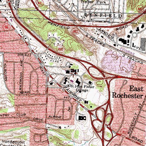 Topographic Map of Golisano Academic Gateway, NY