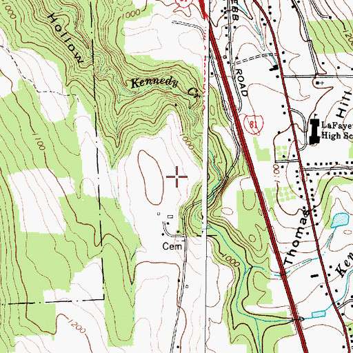 Topographic Map of Parc du Bois, NY