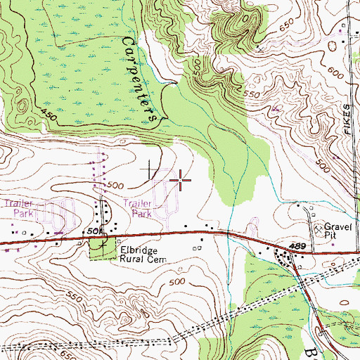 Topographic Map of Champion Mobile Home Park, NY