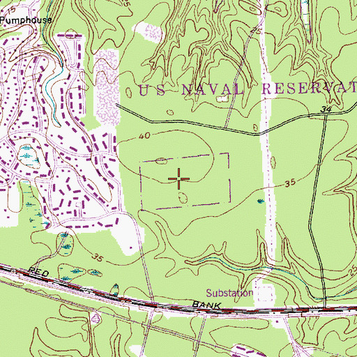 Topographic Map of Marrington Middle School, SC