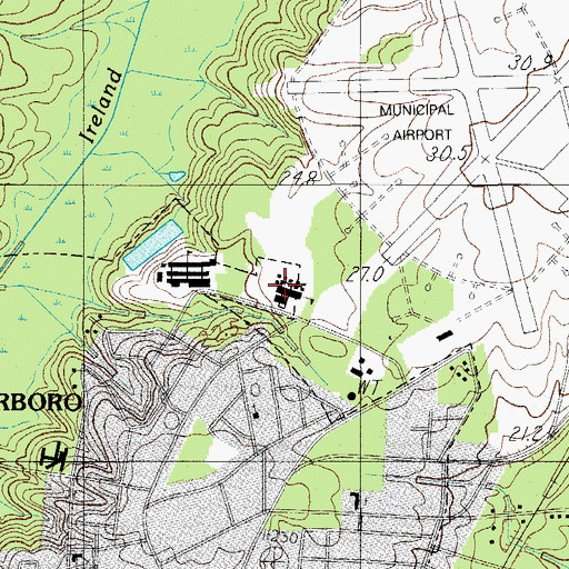 Topographic Map of Colleton Annex Learning Center, SC