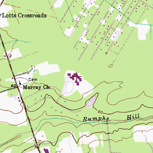 Topographic Map of Dubose Middle School, SC