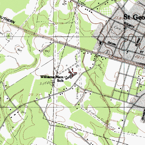 Topographic Map of Odyssey Educational Center, SC