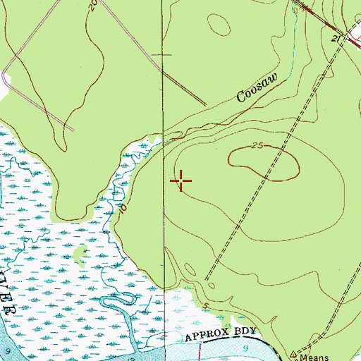 Topographic Map of Eagle Nest Elementary School, SC