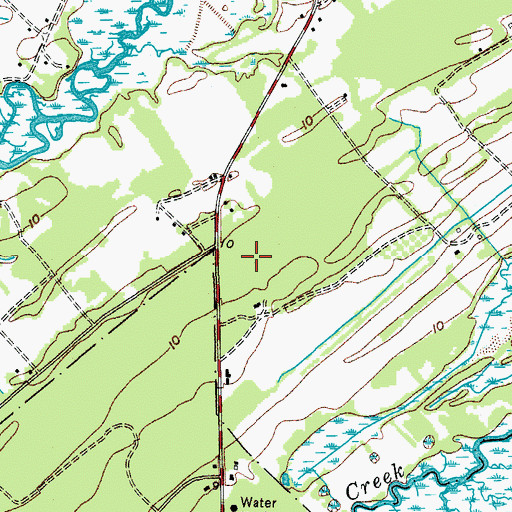 Topographic Map of Edisto Beach Elementary School, SC