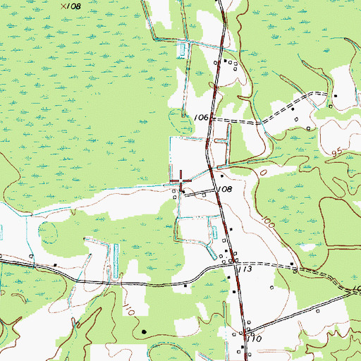 Topographic Map of Loris Middle School, SC