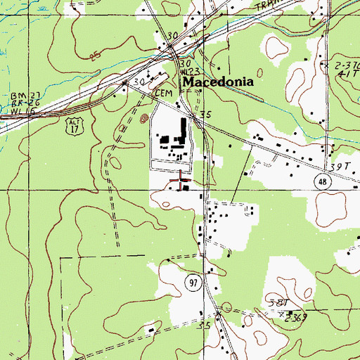 Topographic Map of Henry E Bonner Elementary School, SC