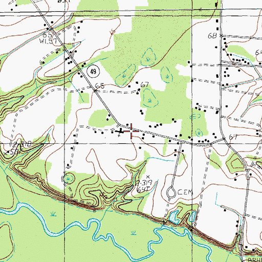 Topographic Map of New Prospect Christian School, SC