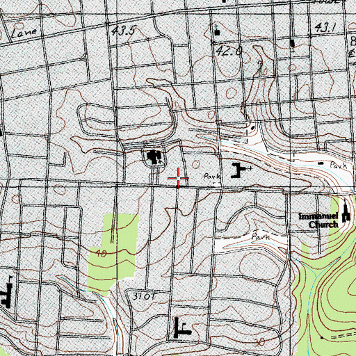 Topographic Map of Calvary Baptist Kindergarten, SC