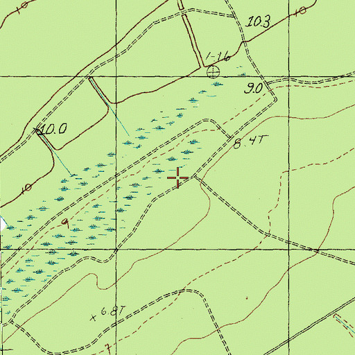Topographic Map of Forestbrook Elementary School, SC