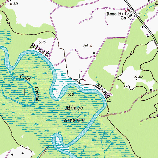 Topographic Map of Tara Hall School, SC
