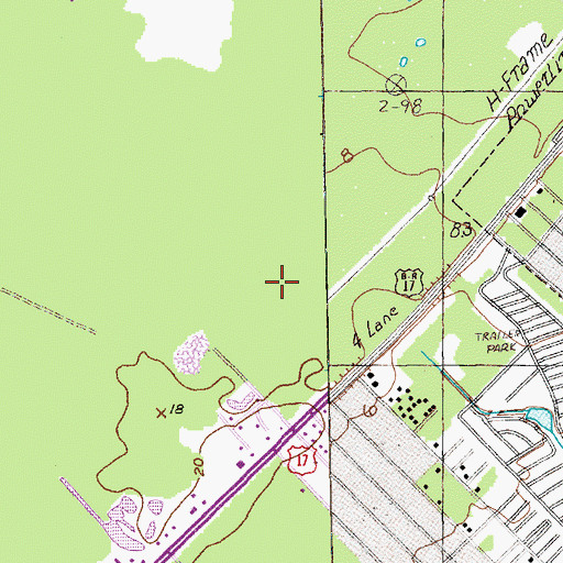 Topographic Map of Seaside Elementary School, SC