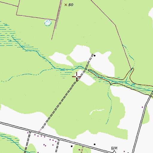 Topographic Map of Williamsburg County Headstart School, SC