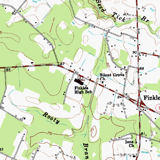 Topographic Map of Finklea Career Center, SC