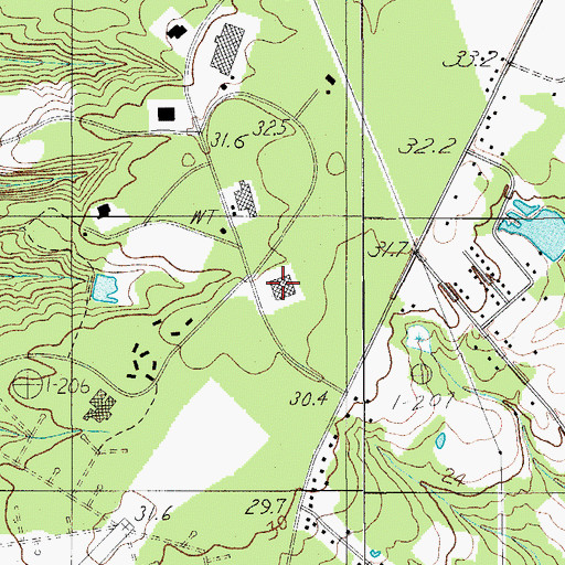 Topographic Map of Thunderbolt Career and Technology Center, SC