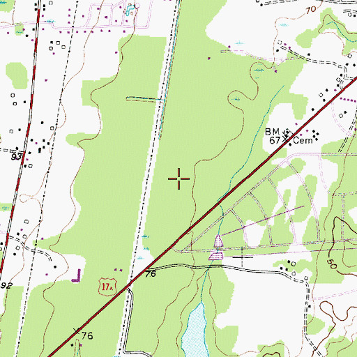 Topographic Map of Trident Technical College, SC