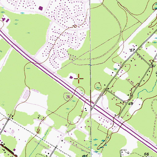Topographic Map of Faith Christian School, SC