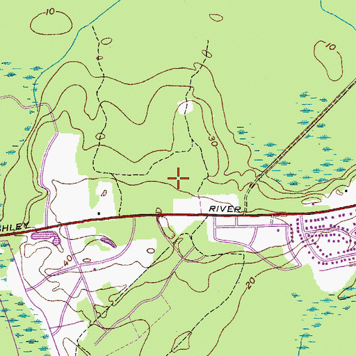 Topographic Map of Beech Hill Elementary School, SC