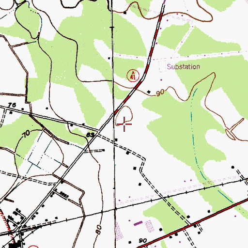 Topographic Map of Marion Intermediate School, SC