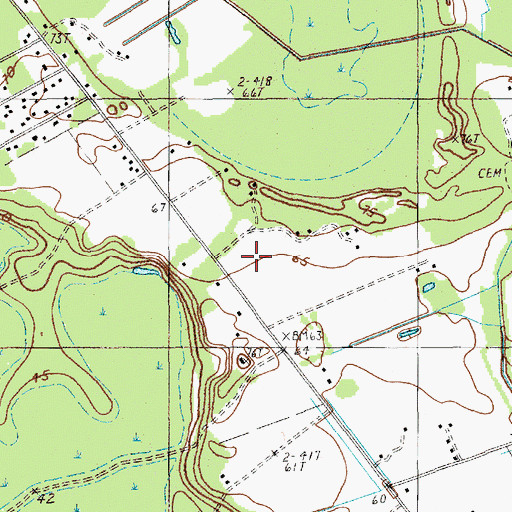 Topographic Map of The King's Academy, SC