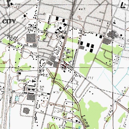Topographic Map of Florence County School District 3 Adult Education, SC