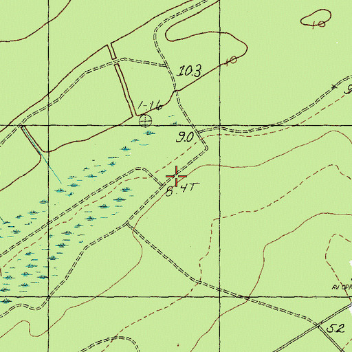 Topographic Map of Forestbrook Middle School, SC