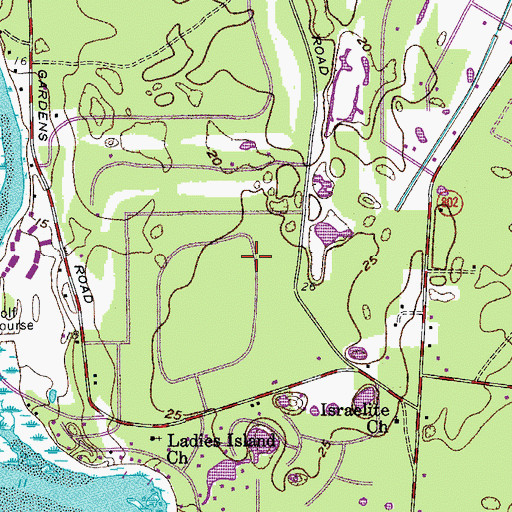 Topographic Map of Coosa Elementary School, SC