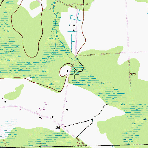 Topographic Map of Burgess Elementary School, SC