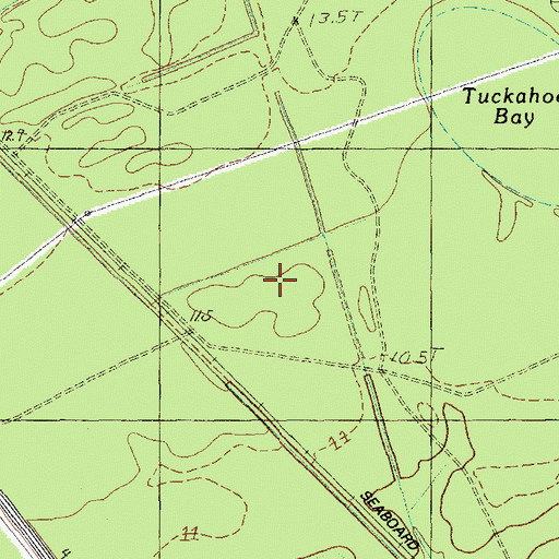 Topographic Map of Carolina Forest Elementary School, SC
