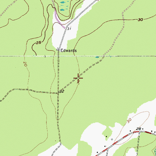 Topographic Map of Bluffton Elementary School, SC