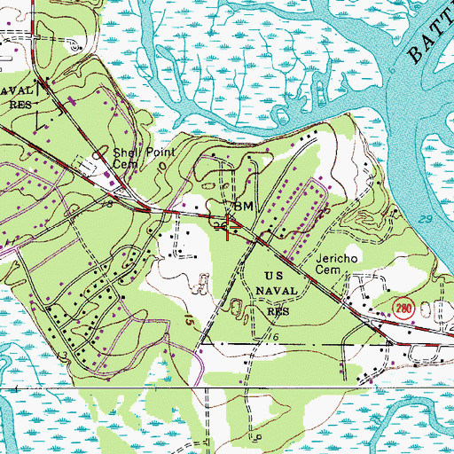 Topographic Map of Praise Christian Academy, SC