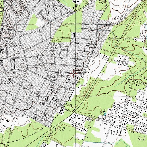 Topographic Map of Colleton County Education Center, SC
