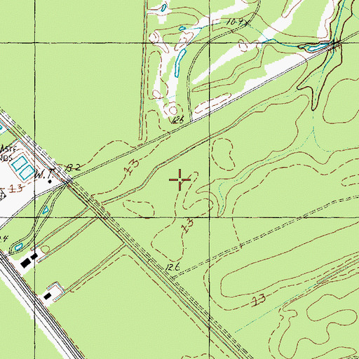 Topographic Map of Carolina Forest High School, SC