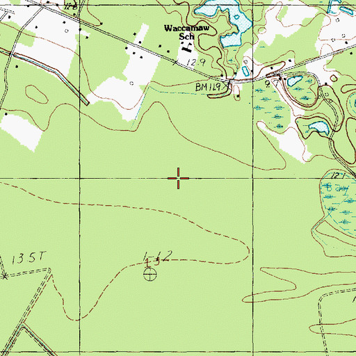 Topographic Map of Black Water Middle School, SC
