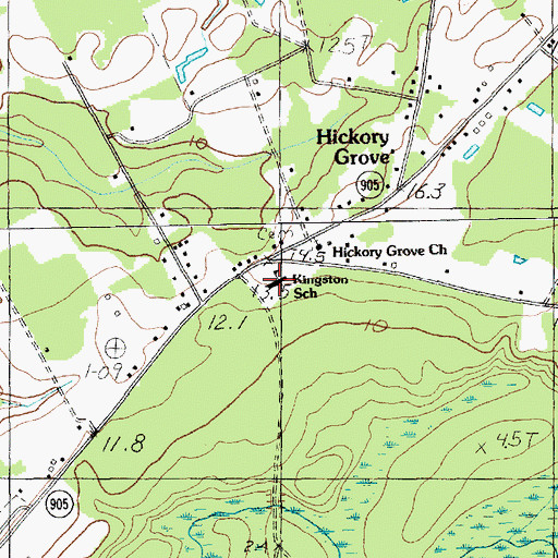 Topographic Map of Horry County Education Center, SC