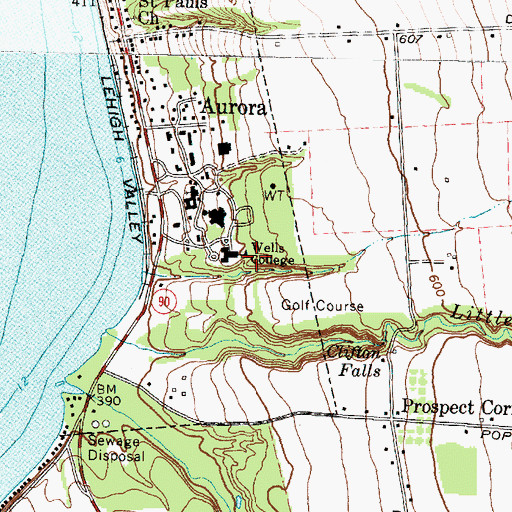 Topographic Map of Macmillan Hall, NY