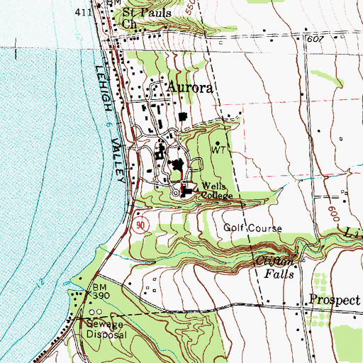 Topographic Map of Stratton Science Building, NY
