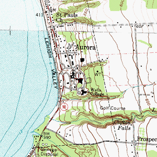 Topographic Map of Smith-Sommer Center, NY