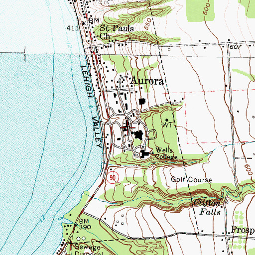 Topographic Map of Main Building, NY