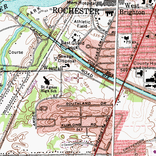 Topographic Map of Center For Optoelectronics And Imaging, NY