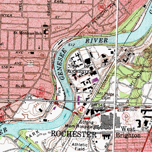 Topographic Map of Todd Union, NY