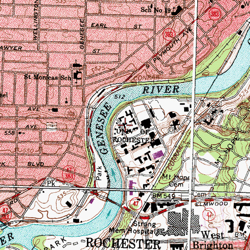 Topographic Map of Lovejoy Hall, NY