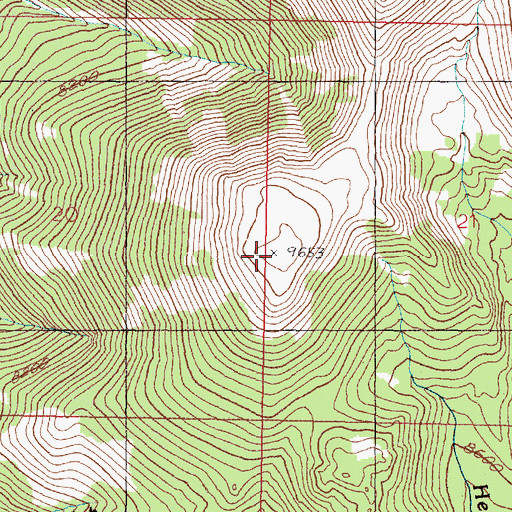 Topographic Map of West Peak, MT
